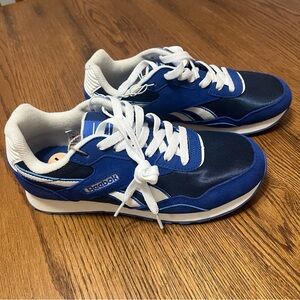 REEBOK COMFORT FOOTBED ORTHOLITE BLUE AND WHITE SNEAKERS WOMENS SIZE 7 NEW